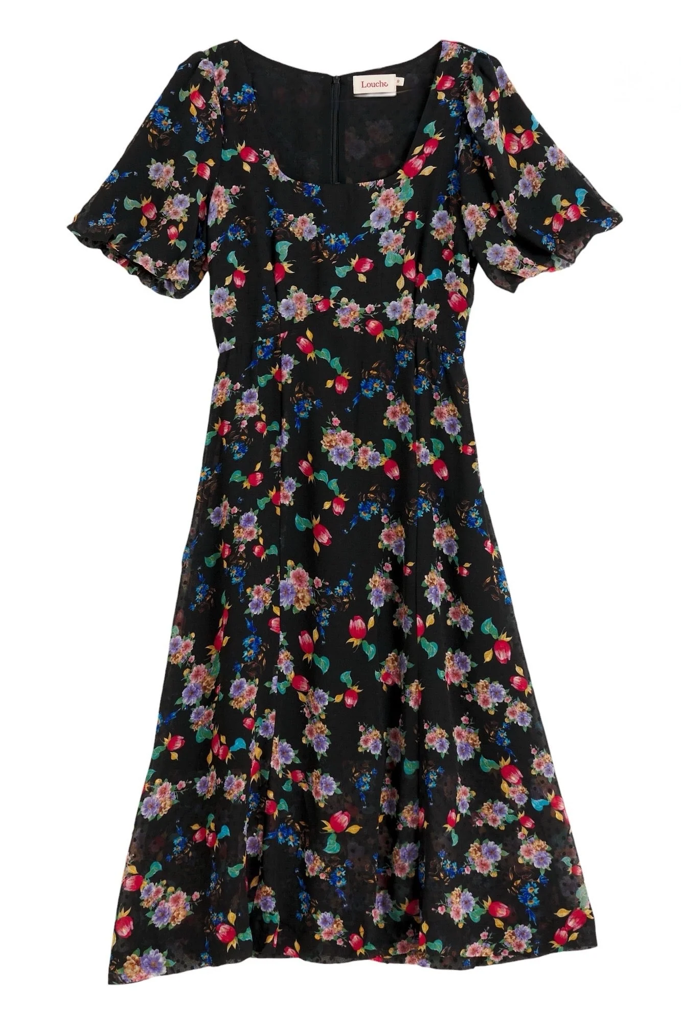 Louche Nadine Carpathian Florals Print Midi Dress - Image 7