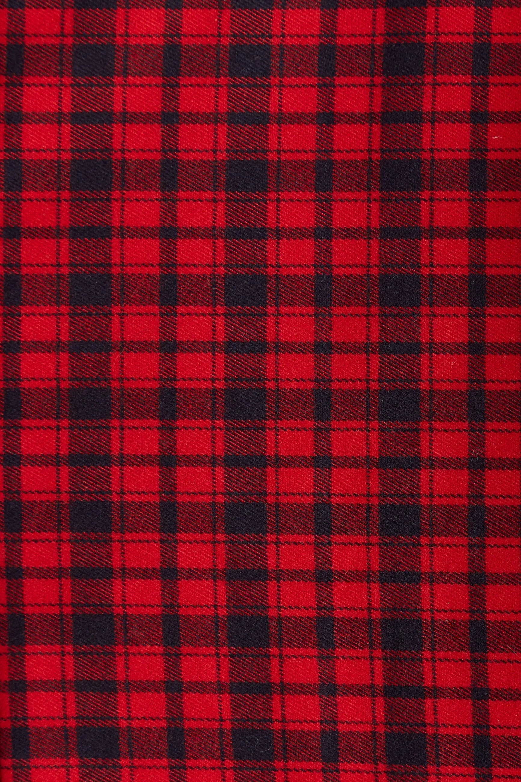 Louche Peppi Winter Gingham Midi Dress Red - Image 5