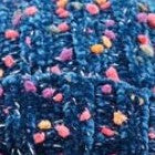 Louche Shannon Knitted Nep Beanie With Faux Fur Bobble - Navy - Image 4