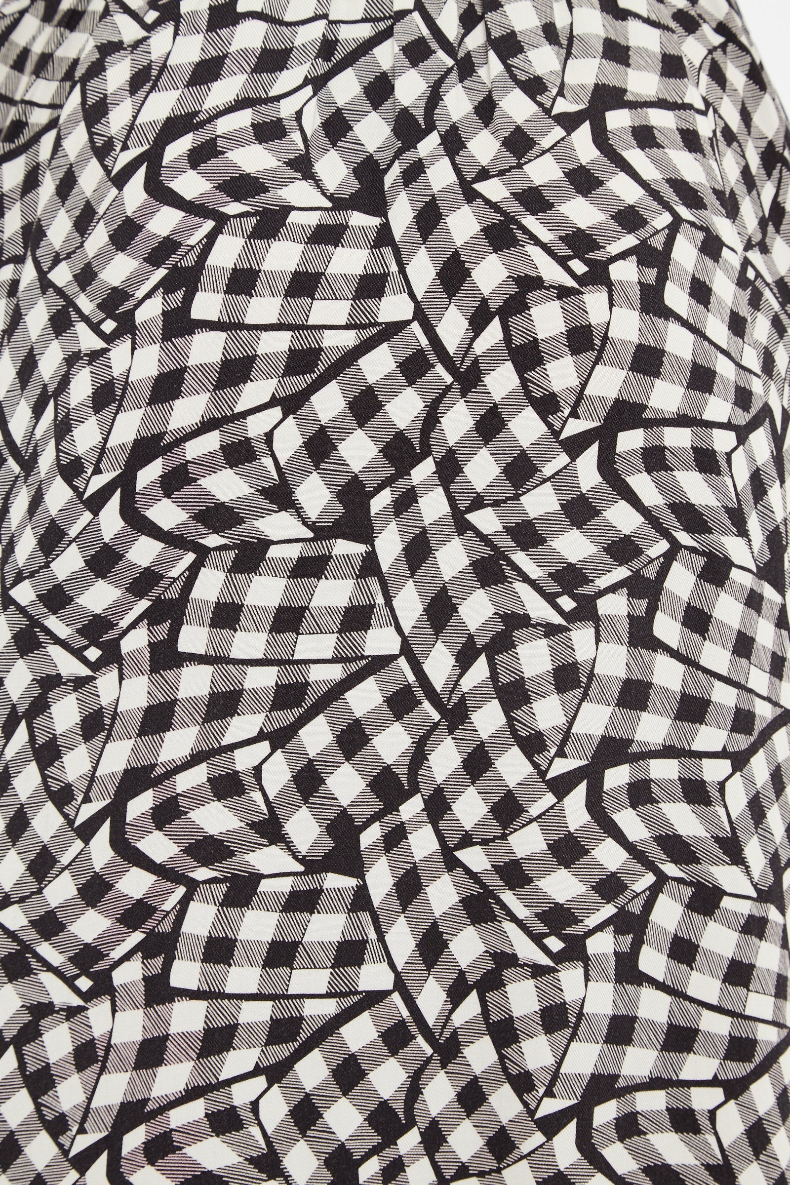 Louche Shauna Gingham Twist Print Short Sleeve Shirtdress - Image 5