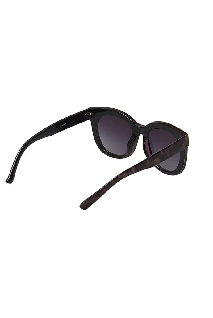 Louche Zabi Glitter Tortoise Shell Sunglasses Purple - Image 4