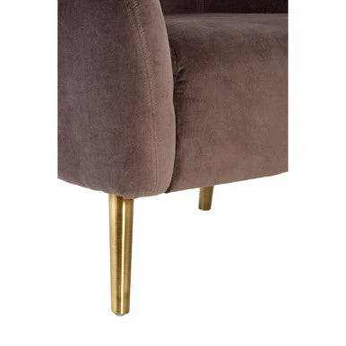 Louxor Grey Velvet Round Armchair - Image 9