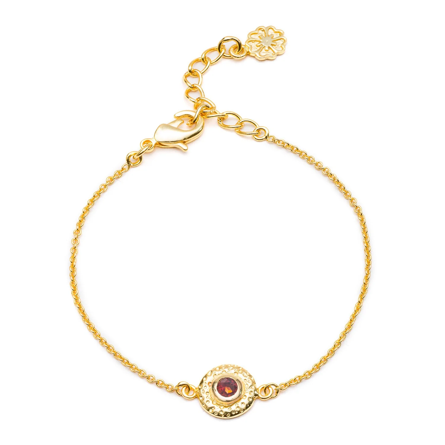 Luna Gemstone Bracelet Garnet