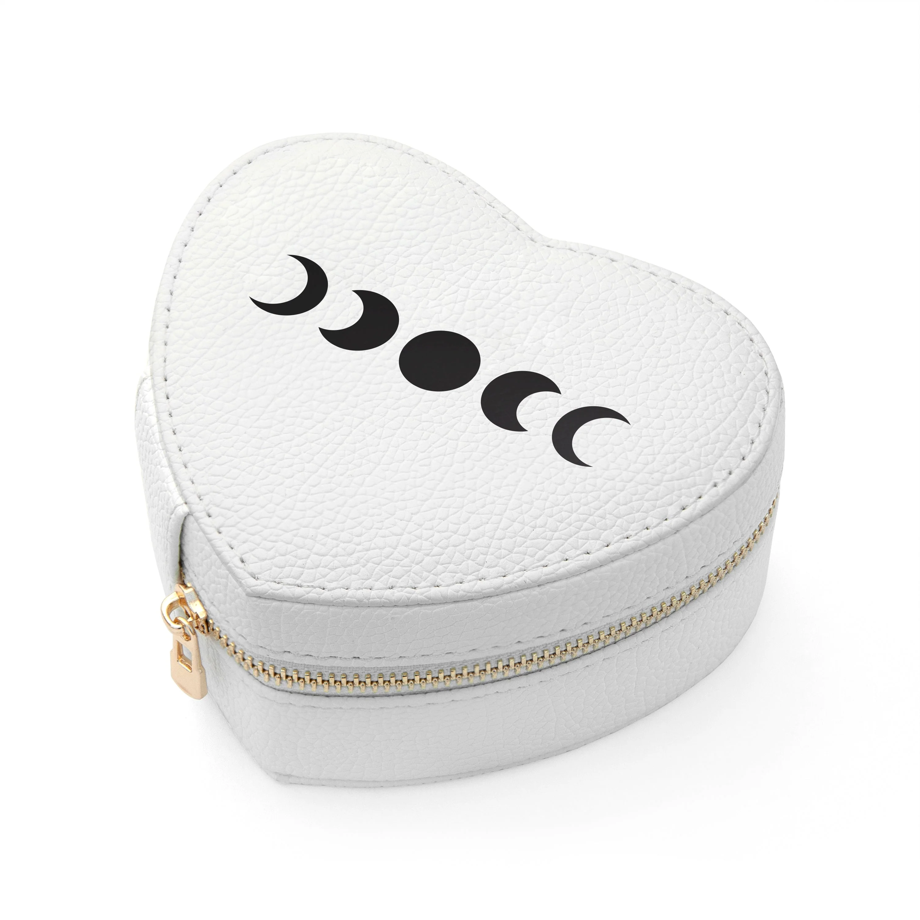 Lunar Phase White Heart Jewellery Case - Image 9