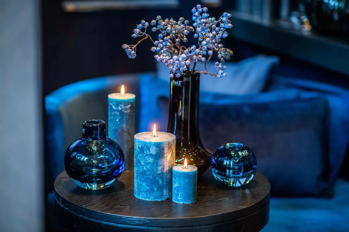Luxury Rustic CANDLE - NAVY BLUE - Image 8