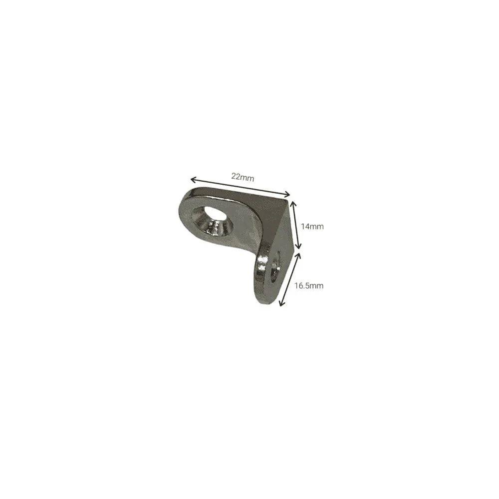 M4TEC Heavy Duty Steel Shelf Brackets - Chrome & Brass - Image 8