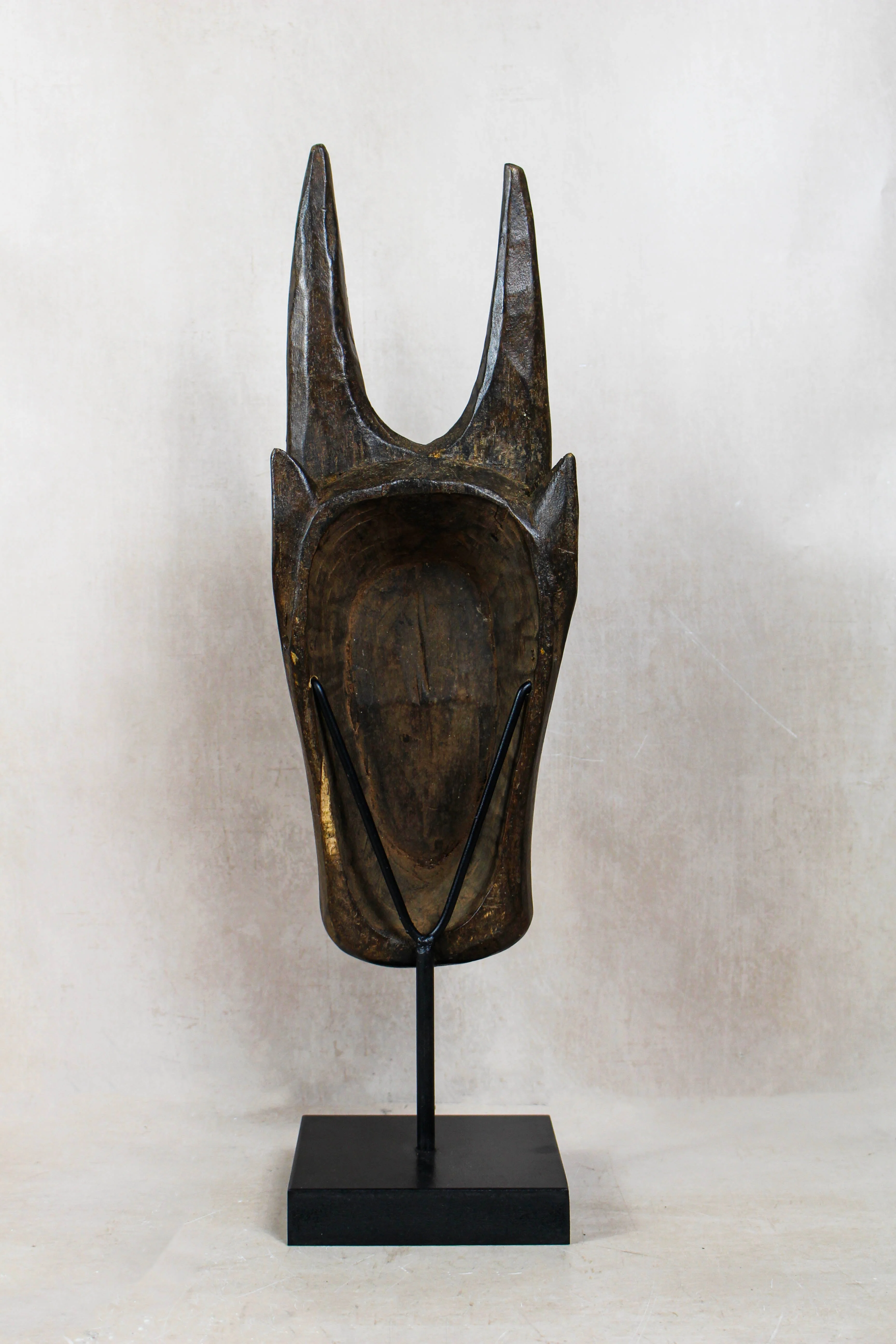 Mali Bull Mask with Repoussé Metal Work - 196.2 - Image 4