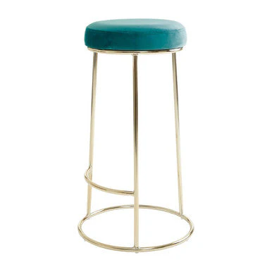 Manhattan Green Velvet Tall Bar Stool - Image 2