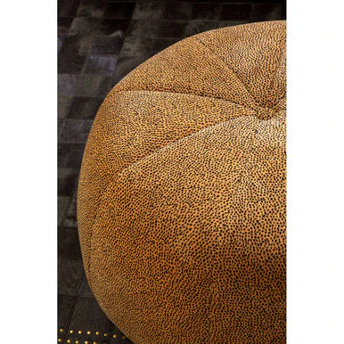 Manhattan Leopard Print Pouffe - Image 3