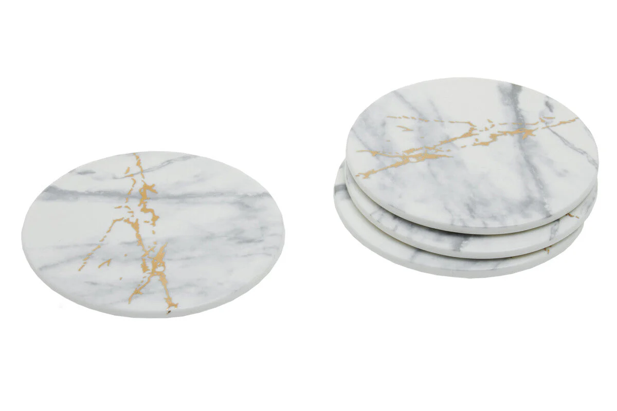 Marble Luxe Set Of 4 Coasters - Image 4