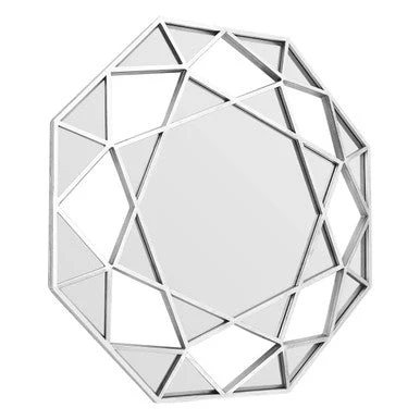 Marcia Silver Octagonal Wall Mirror - Image 2