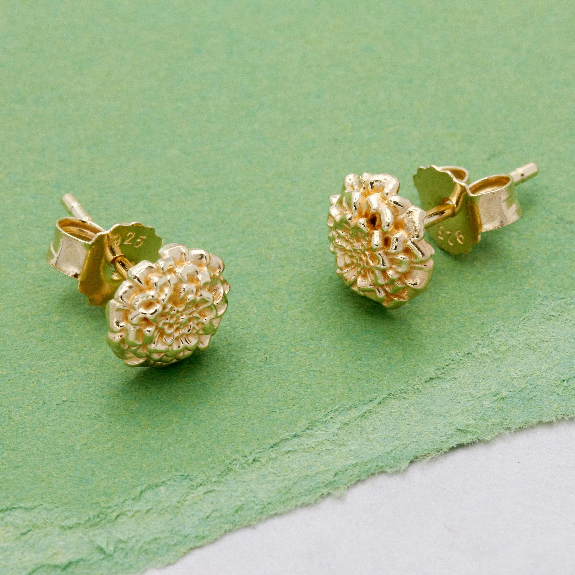 Marigold Gold Vermeil Silver Studs - Image 3