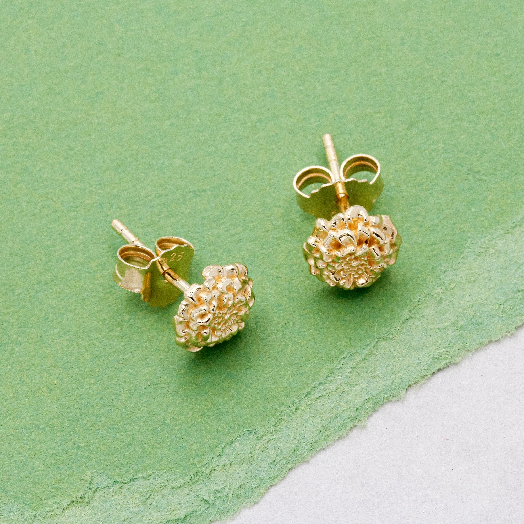 Marigold Gold Vermeil Silver Studs - Image 5