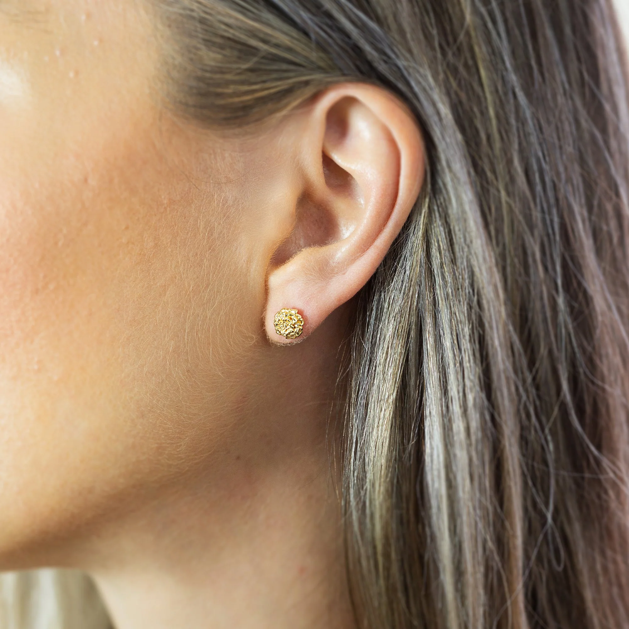 Marigold Gold Vermeil Silver Studs - Image 8