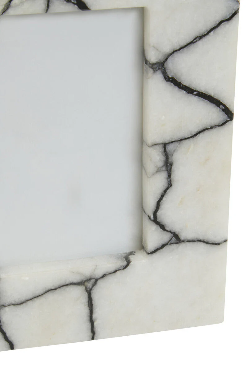 Marmara White and Black Marble 4In X 6In Small Photo Frame - Image 6