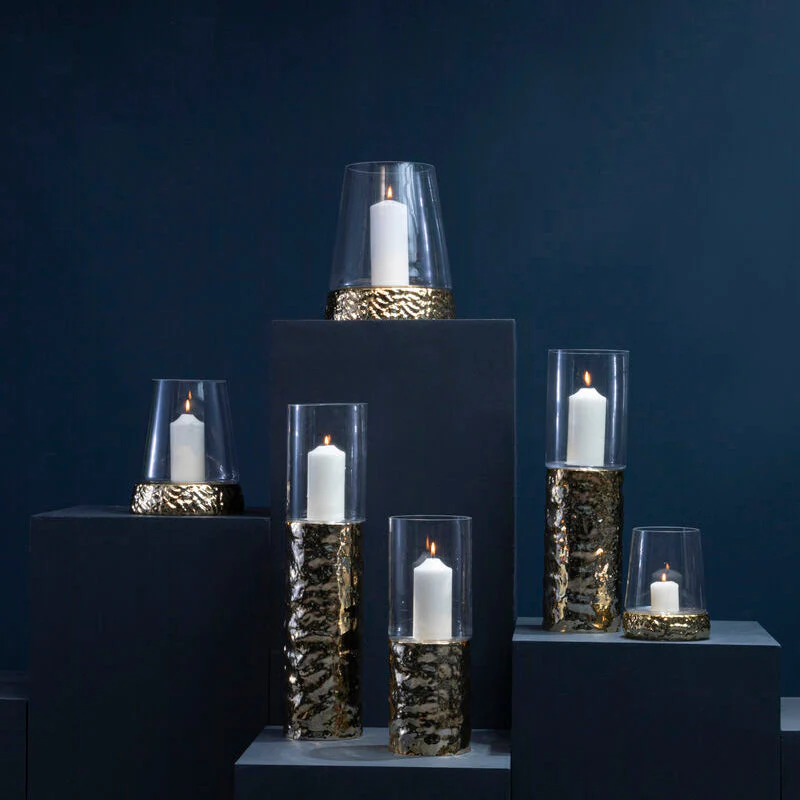 Martele Medium Pller Gold Candle Holder - Image 3