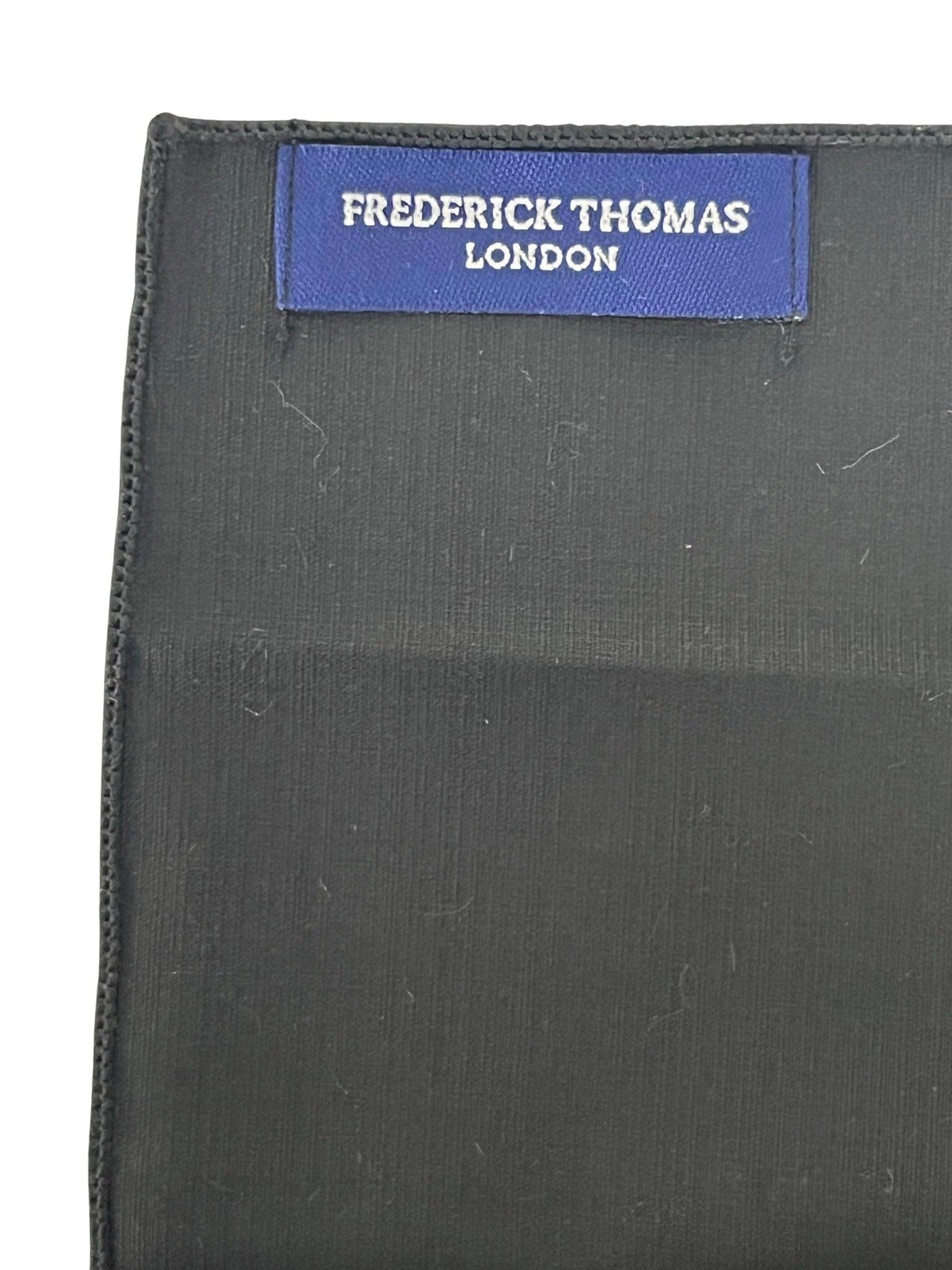 Matching plain black bamboo tie and pocket square - Image 8