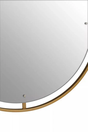 Matera Gold Wall Mirror With Ring - Image 9