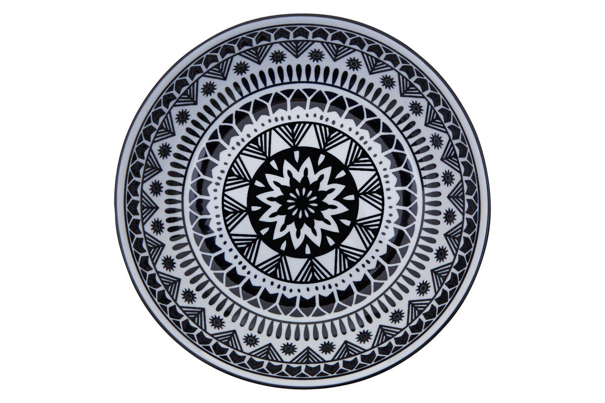 Maya 12 Piece Black And White Dinner Set - Image 6