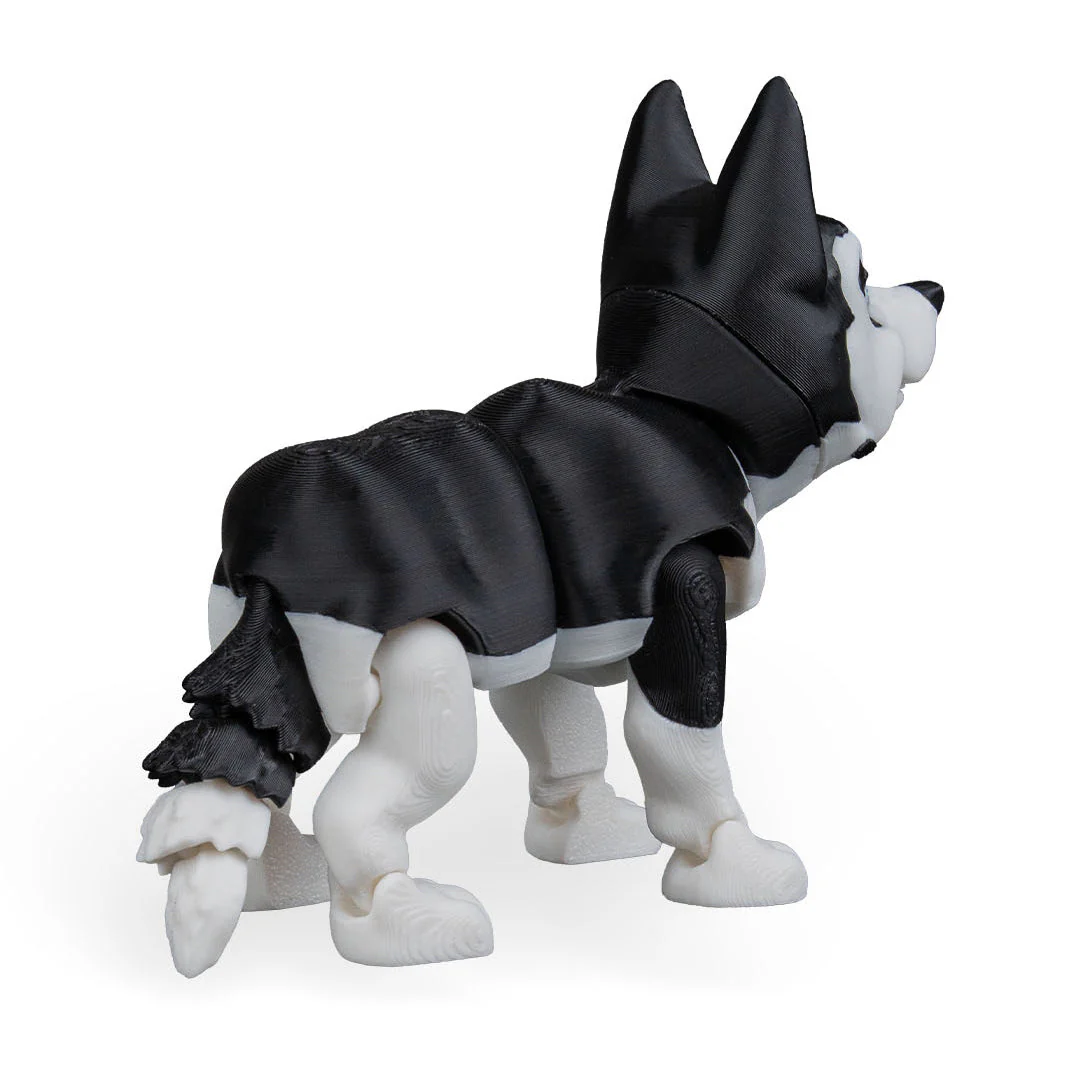 Maya the Husky – 3D Printed Dog Figurine | Optional Doghouse | Waggle Tails – Second Bark | Miniature Husky Gift - Image 5