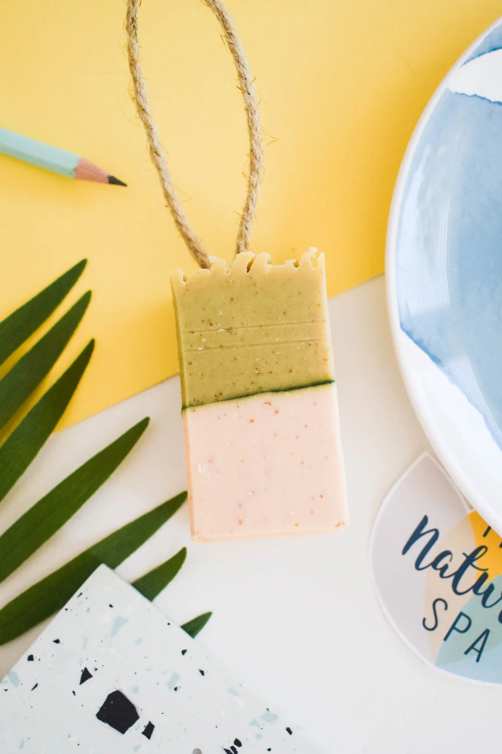 Meadow Soap on a Rope - Lemongrass and Fennel - 3 different styles - Image 3
