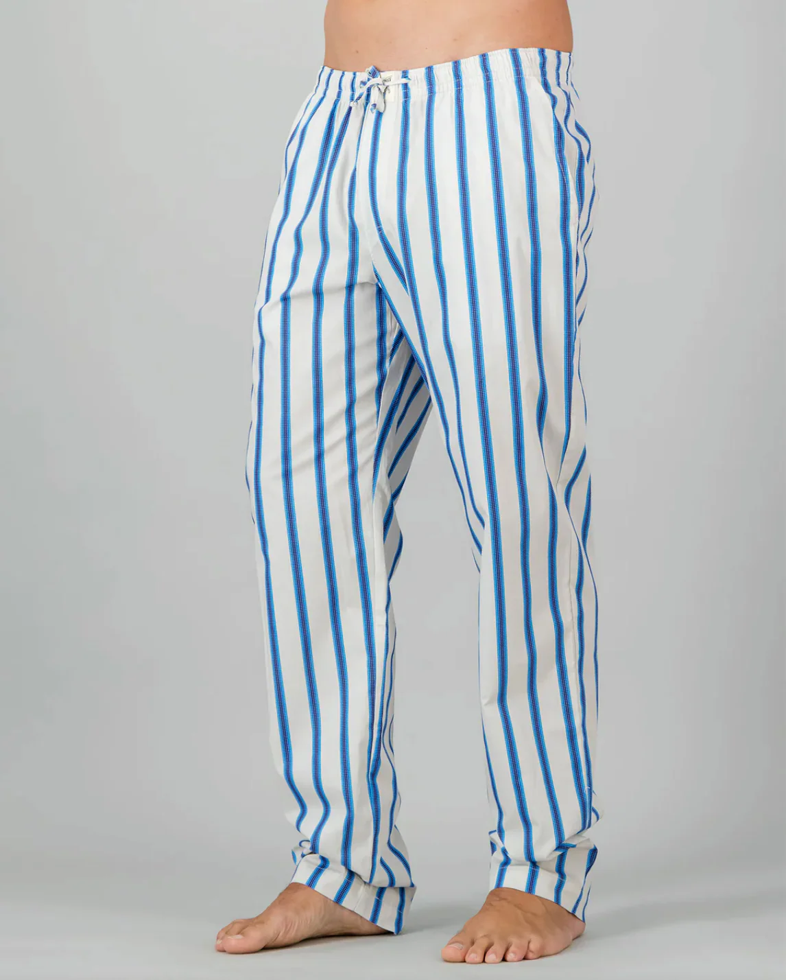 Mens Lounge Pants - Retro Blue Stripe - Image 3