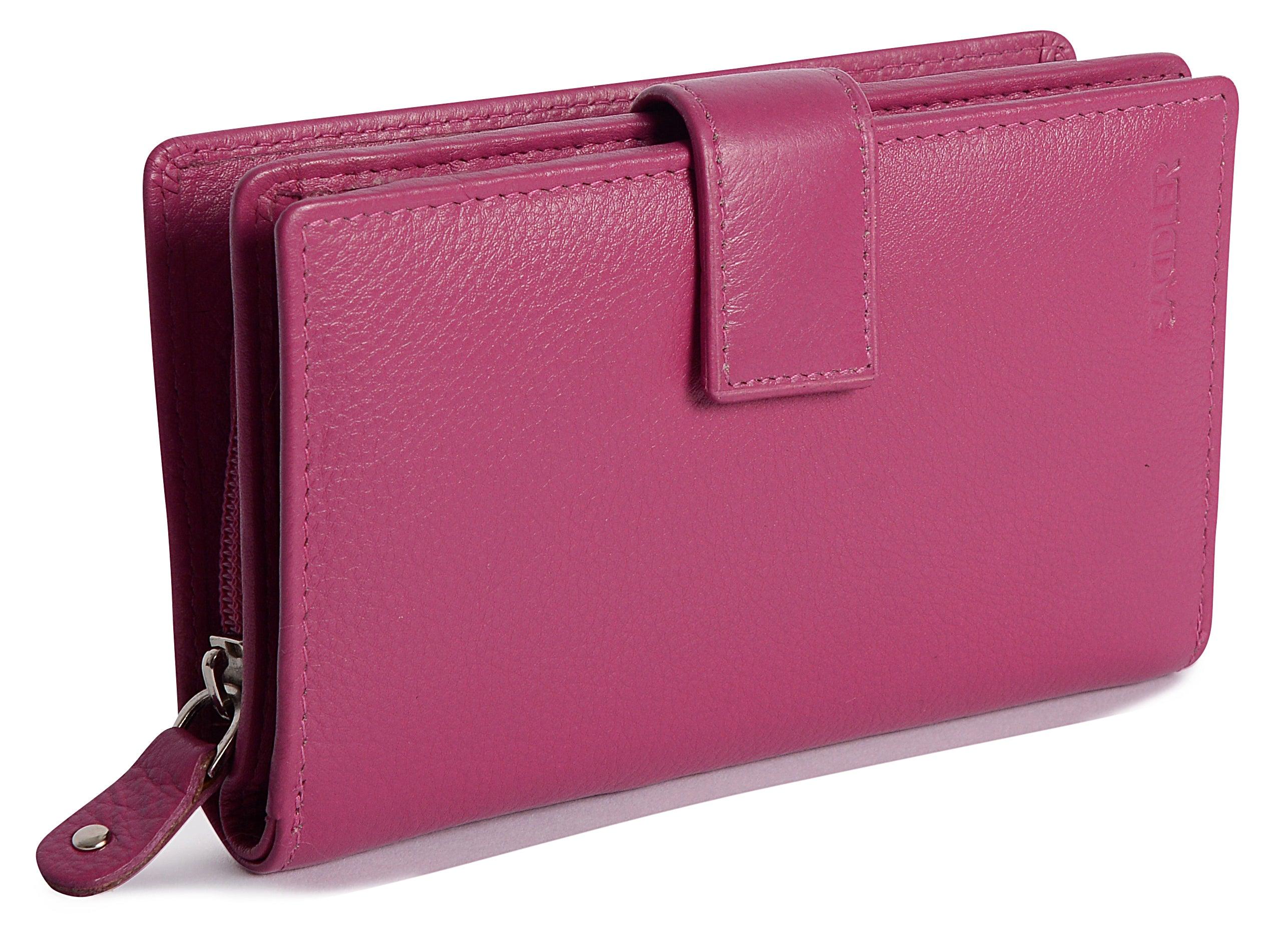 Mid-Size Leather Purse Wallet  "Holly" – Handmade by Saddler | RFID Protected & Gift Boxed - Image 27