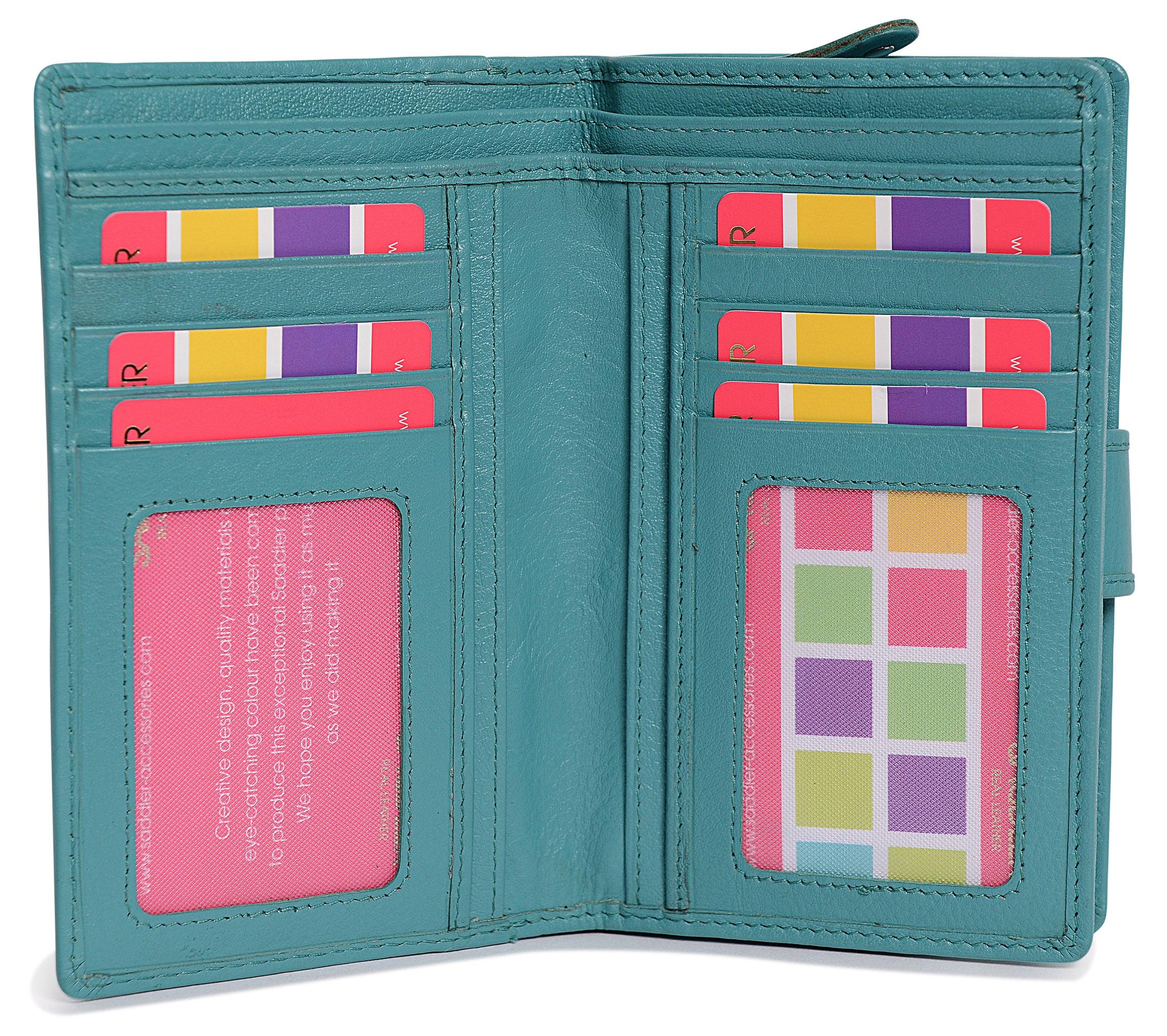 Mid-Size Leather Purse Wallet  "Holly" – Handmade by Saddler | RFID Protected & Gift Boxed - Image 38