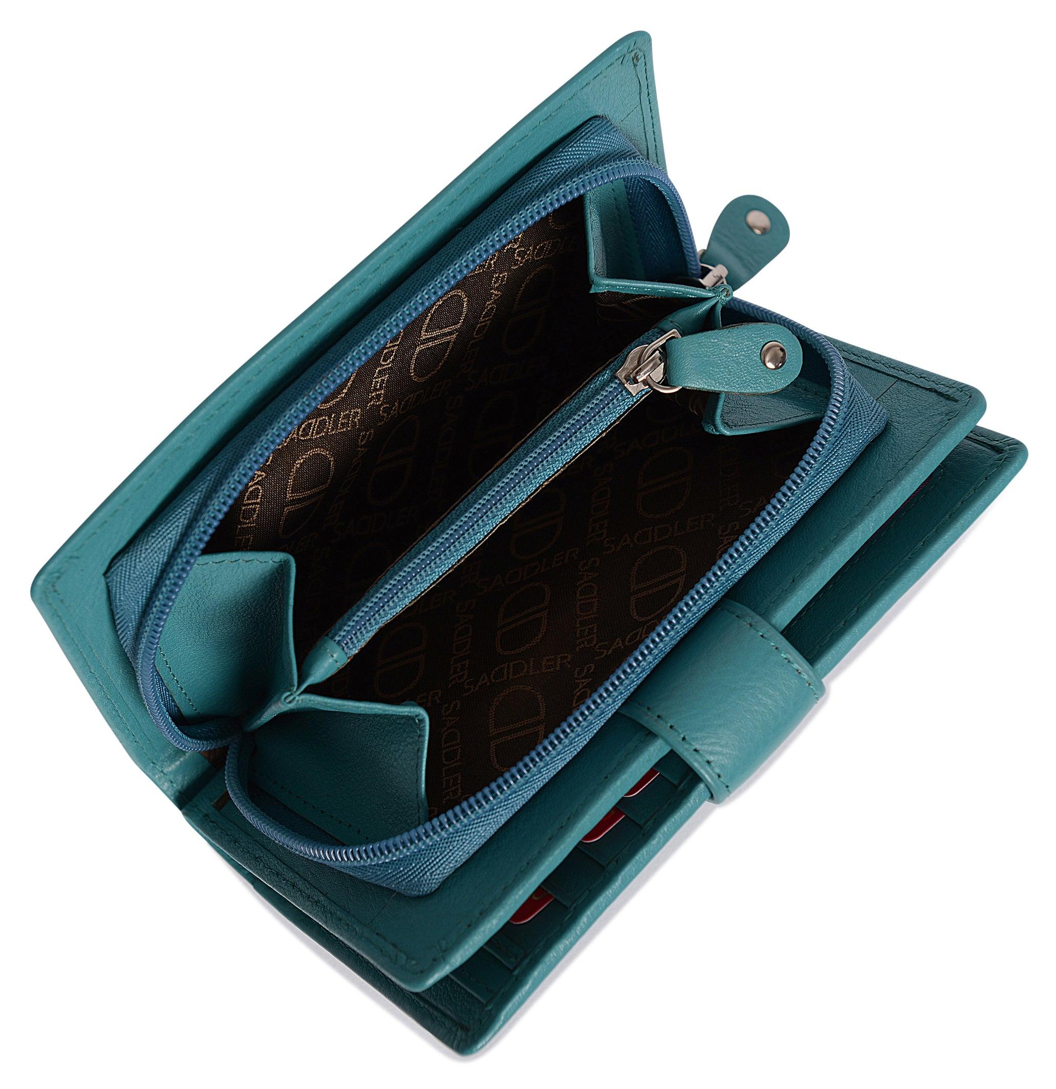 Mid-Size Leather Purse Wallet  "Holly" – Handmade by Saddler | RFID Protected & Gift Boxed - Image 40