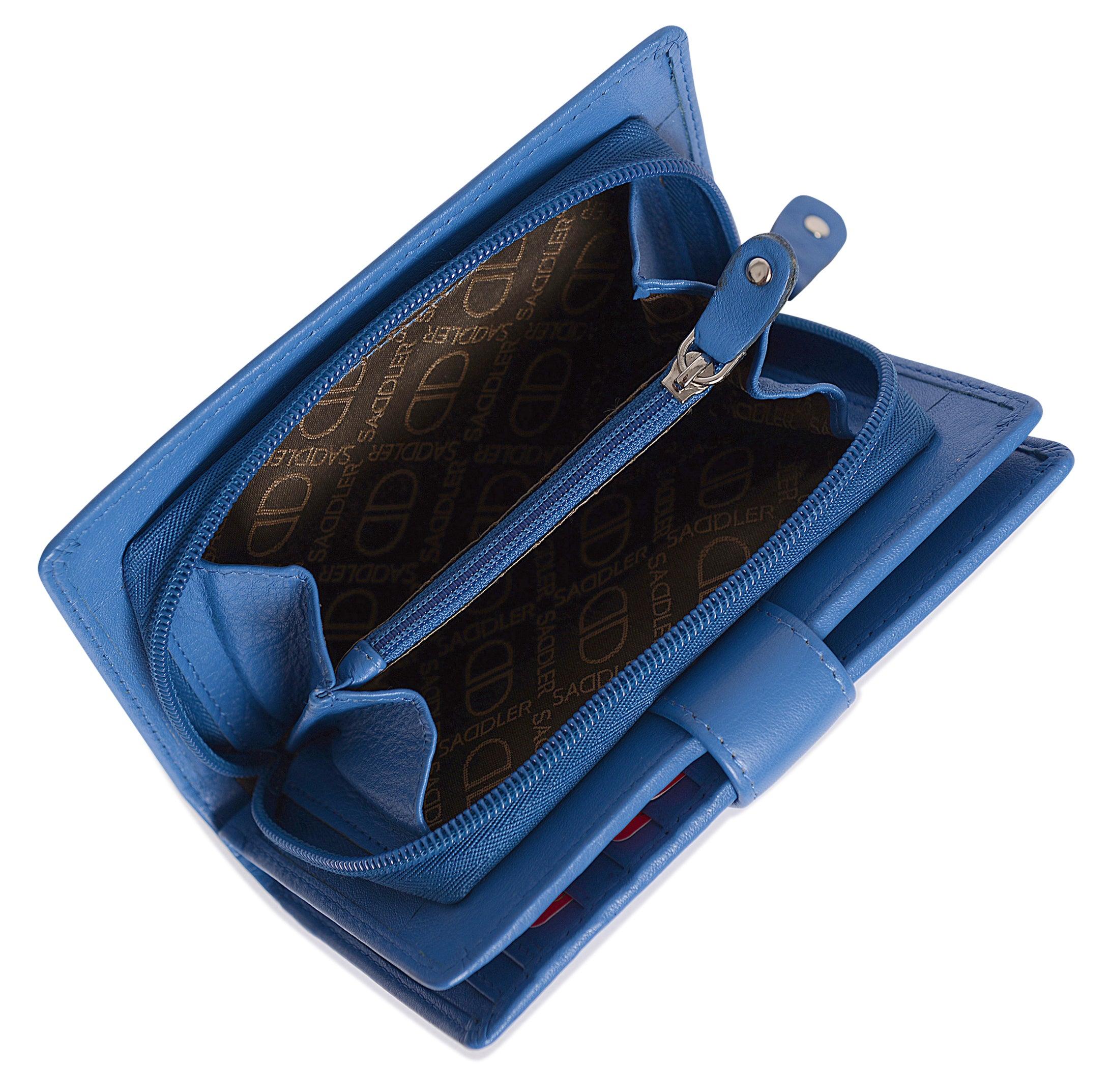 Mid-Size Leather Purse Wallet  "Holly" – Handmade by Saddler | RFID Protected & Gift Boxed - Image 8