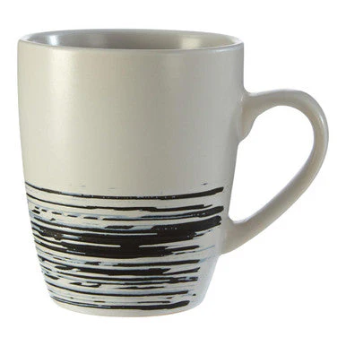 Middag Set Of 4 White And Bark Effect Mugs - Image 4