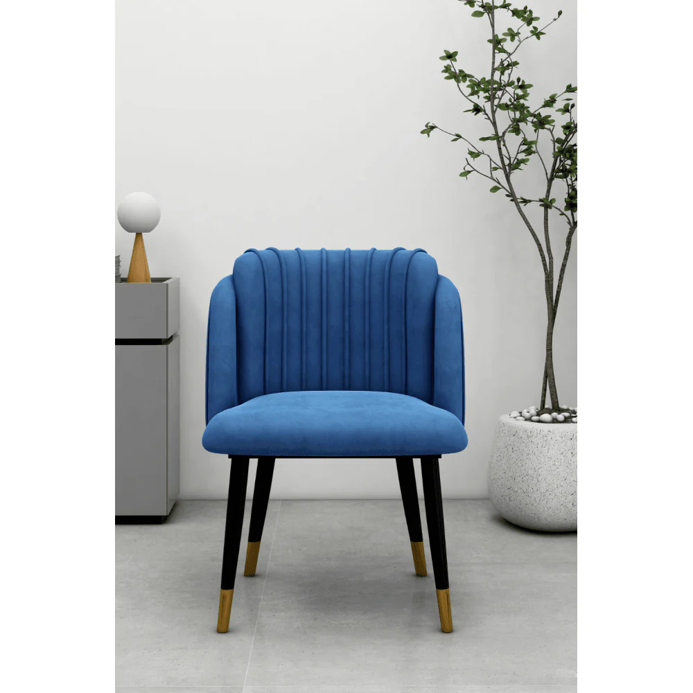 Milano velvet dining chair - Image 4