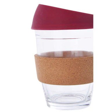 Mimo Glass Mug With Red Silicone Lid - Image 7