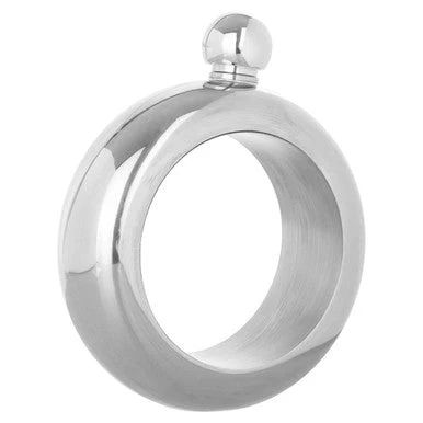Mimo Silver Finish Bijoux Hip Flask - Image 4