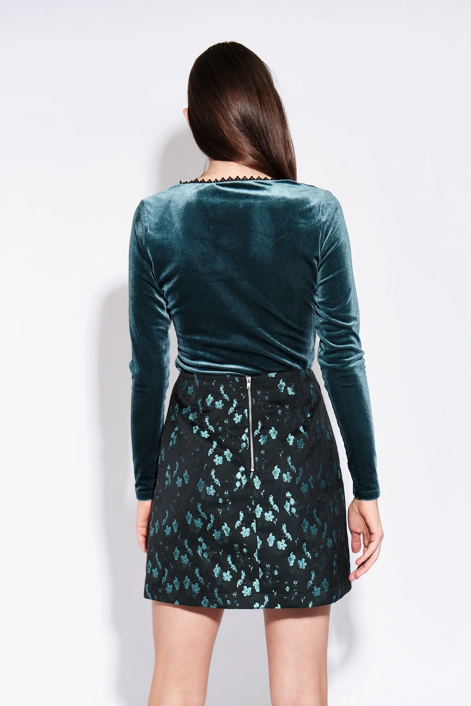 Ming Shanghai Brocade Mini Skirt - Image 2