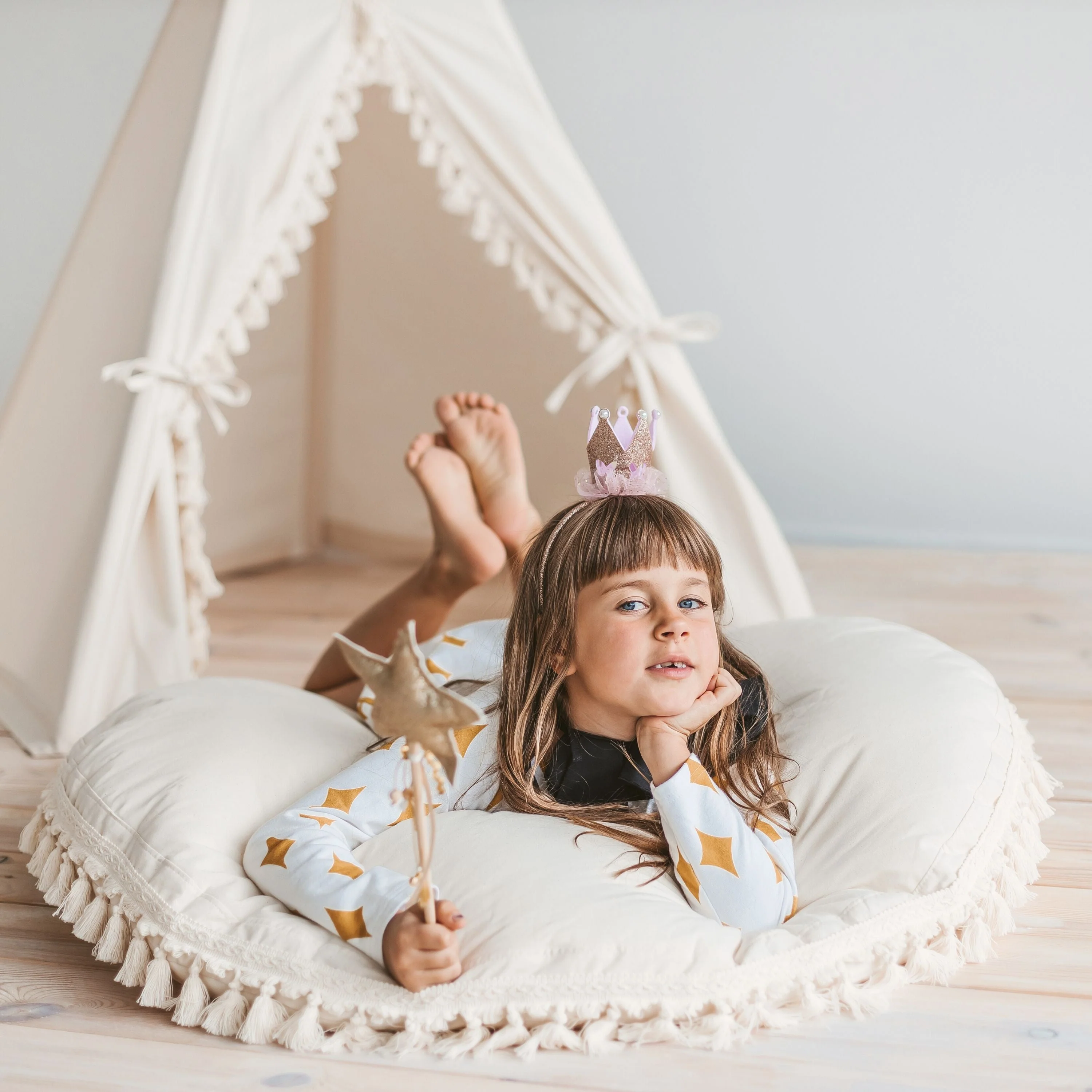 MINICAMP Boho Kids Teepee with Tassels - Image 5