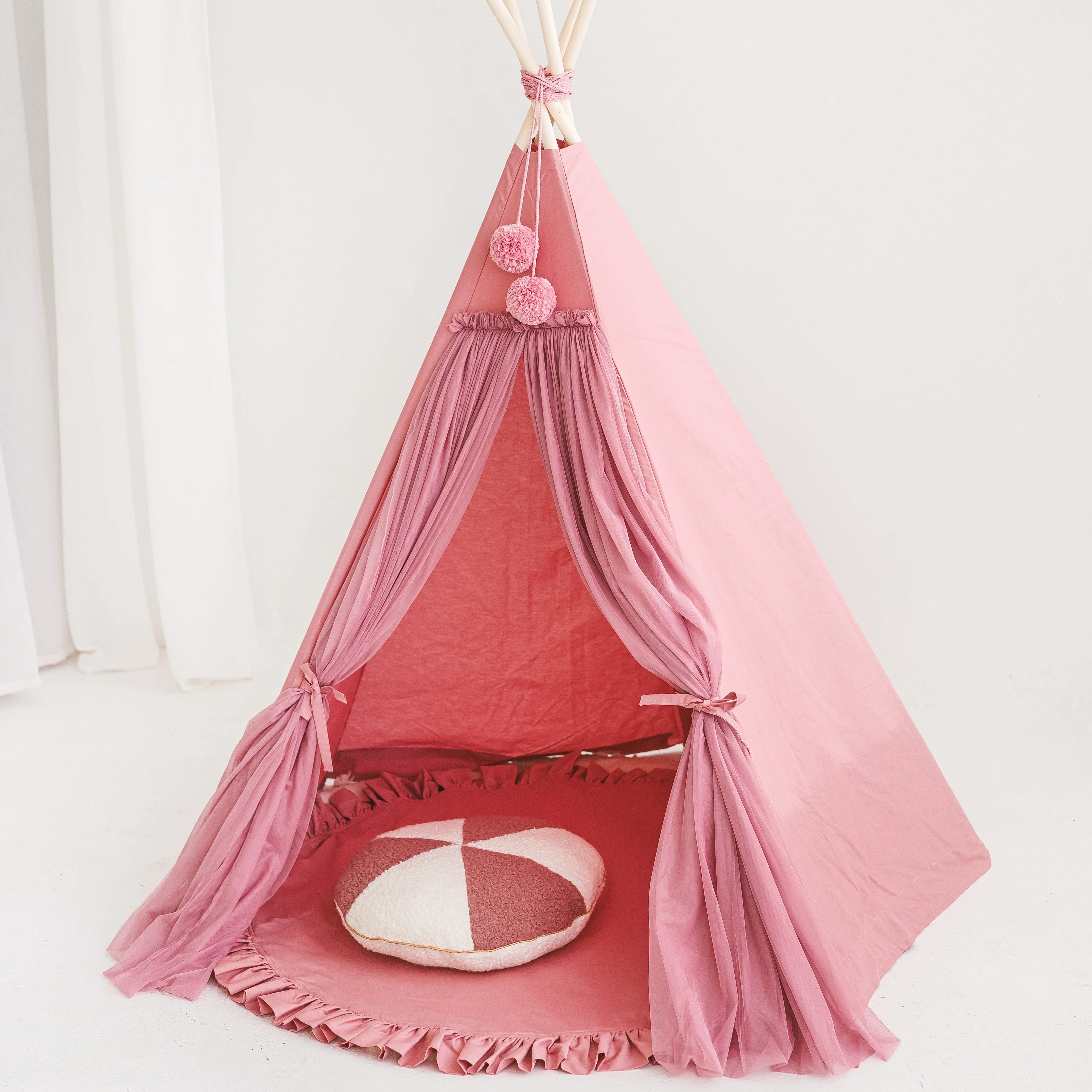 MINICAMP Fairy Kids Play Tent with Tulle in Rose - Image 7