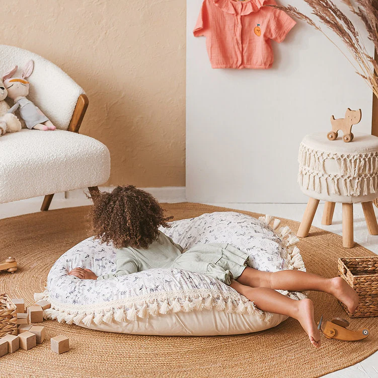 MINICAMP Kid's Floor Cushion in Forest Animal Pattern - Image 2