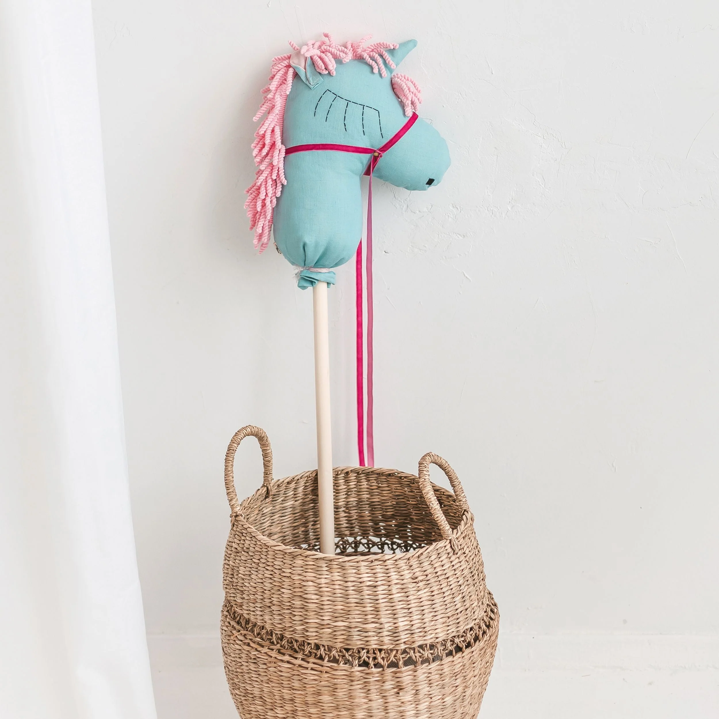 MINICAMP Unicorn Hobby Horse Stick Toy in Turquoise - Image 4