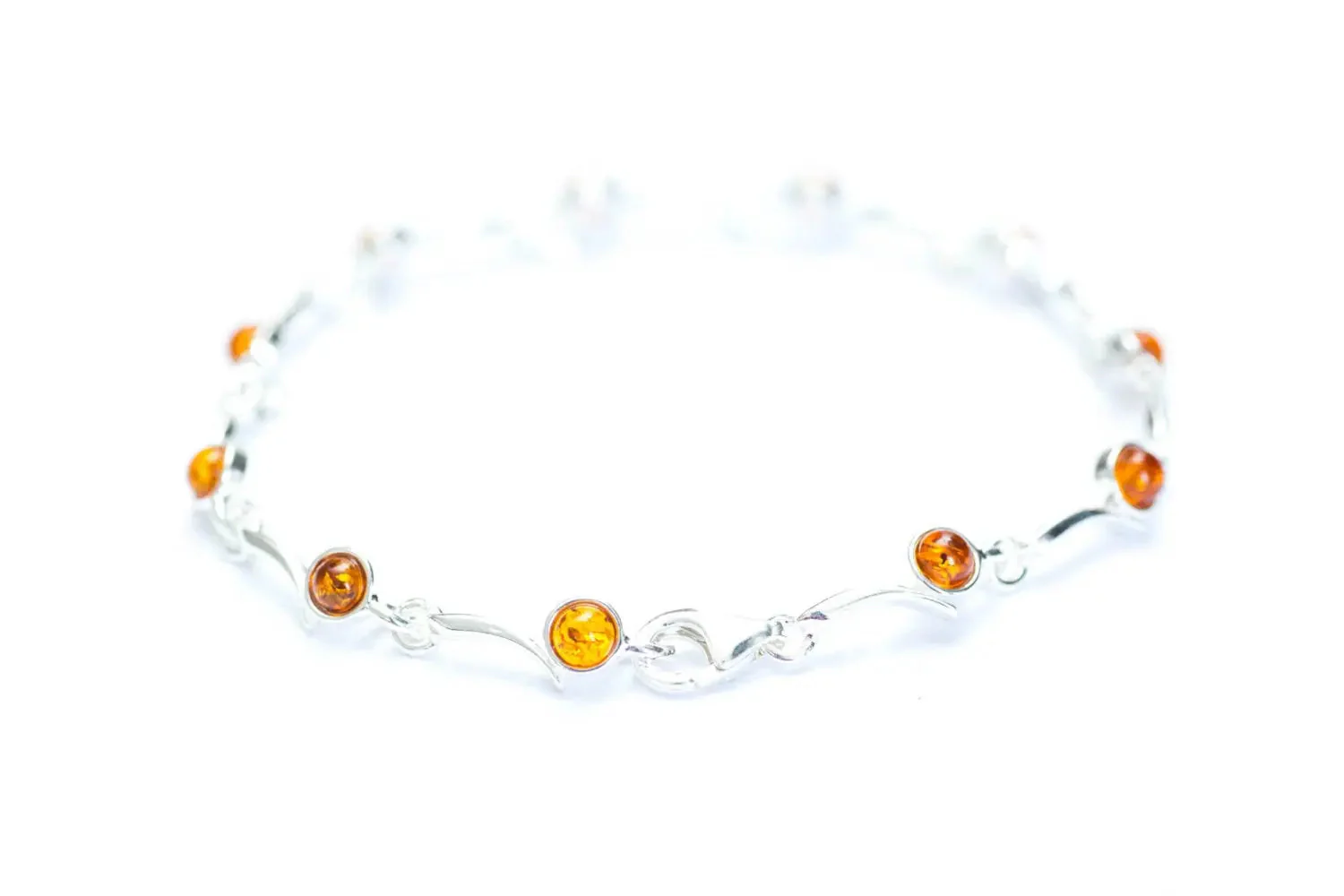 Minimal Cognac Amber Bracelet - Image 4