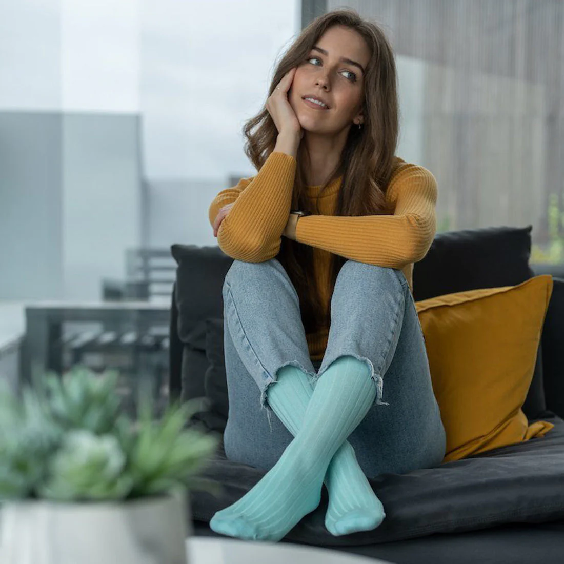 Mint Bamboo Socks - Image 5
