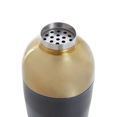 Mixology Gold Finish And Black Cocktail Shaker - Image 6