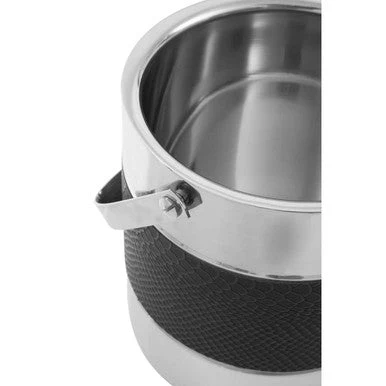 Mixology Silver Finish Ice Bucket With Tongs - Image 7