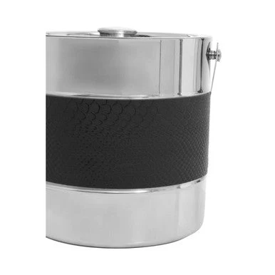 Mixology Silver Finish Ice Bucket With Tongs - Image 9
