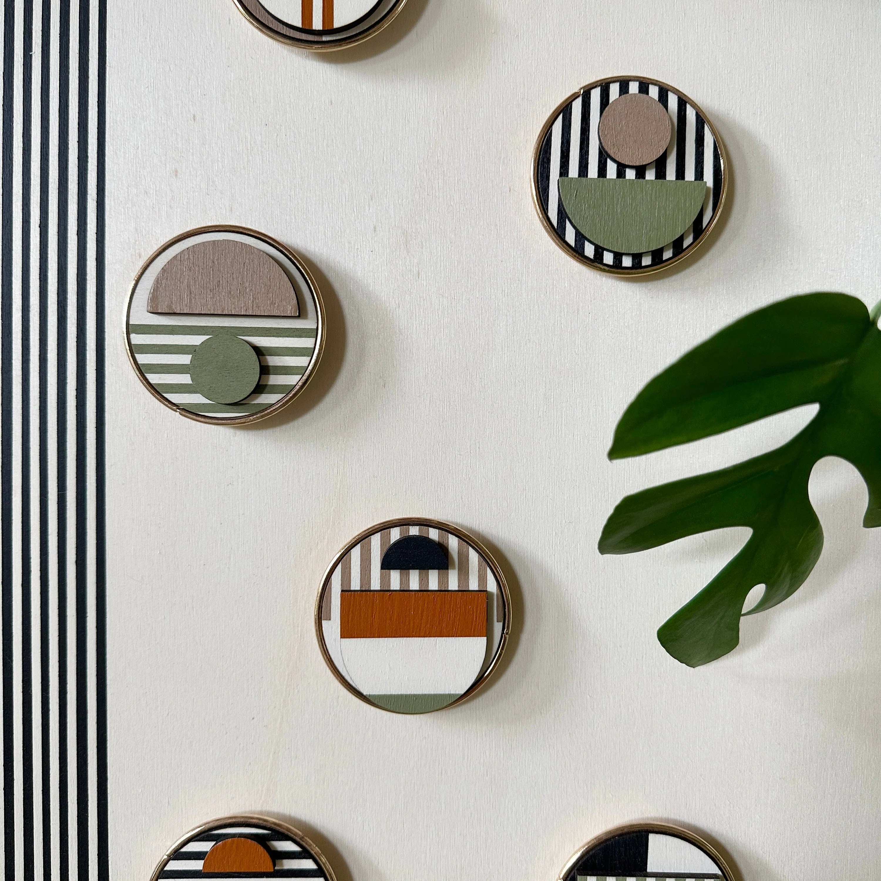 Modern Geometric Fridge Magnet - Colourful Magnets - Mid-century Modern Decor - Fridge Magnet Art - Modern Art Magnet - Set of 6 Magnets - Image 6