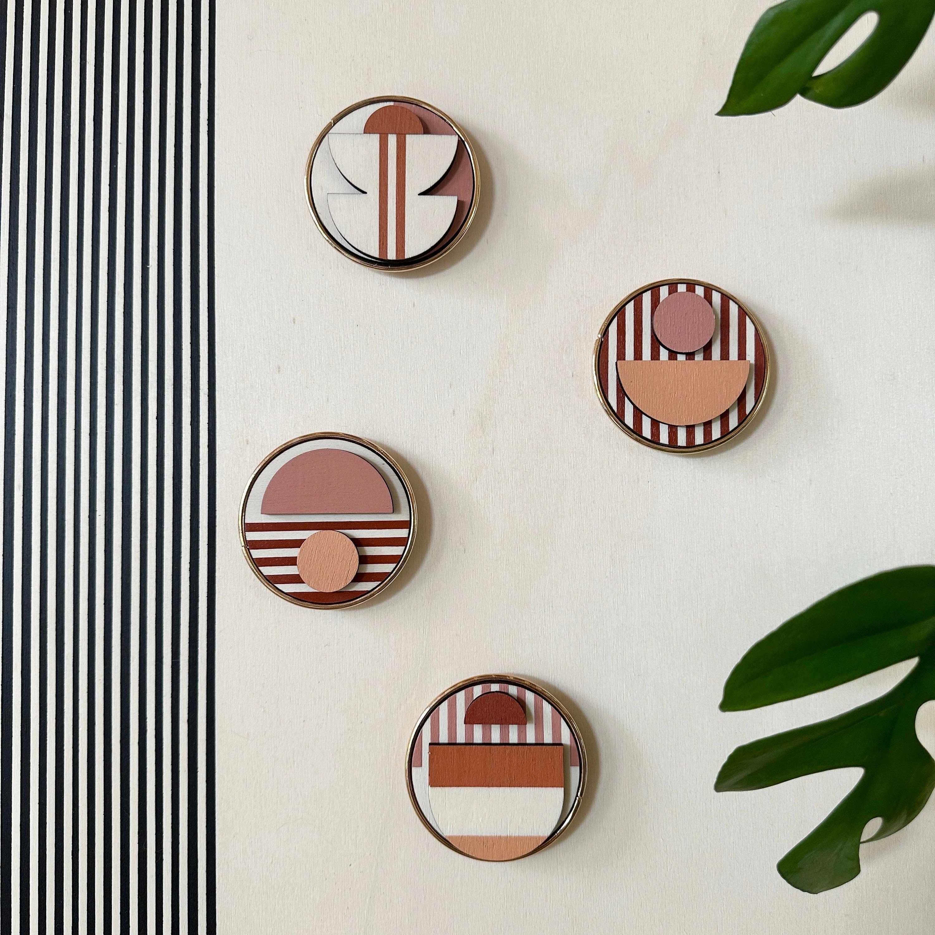 Modern Geometric Fridge Magnet - Colourful Magnets - Mid-century Modern Decor - Fridge Magnet Art - Modern Art Magnet - Set of 6 Magnets - Image 7