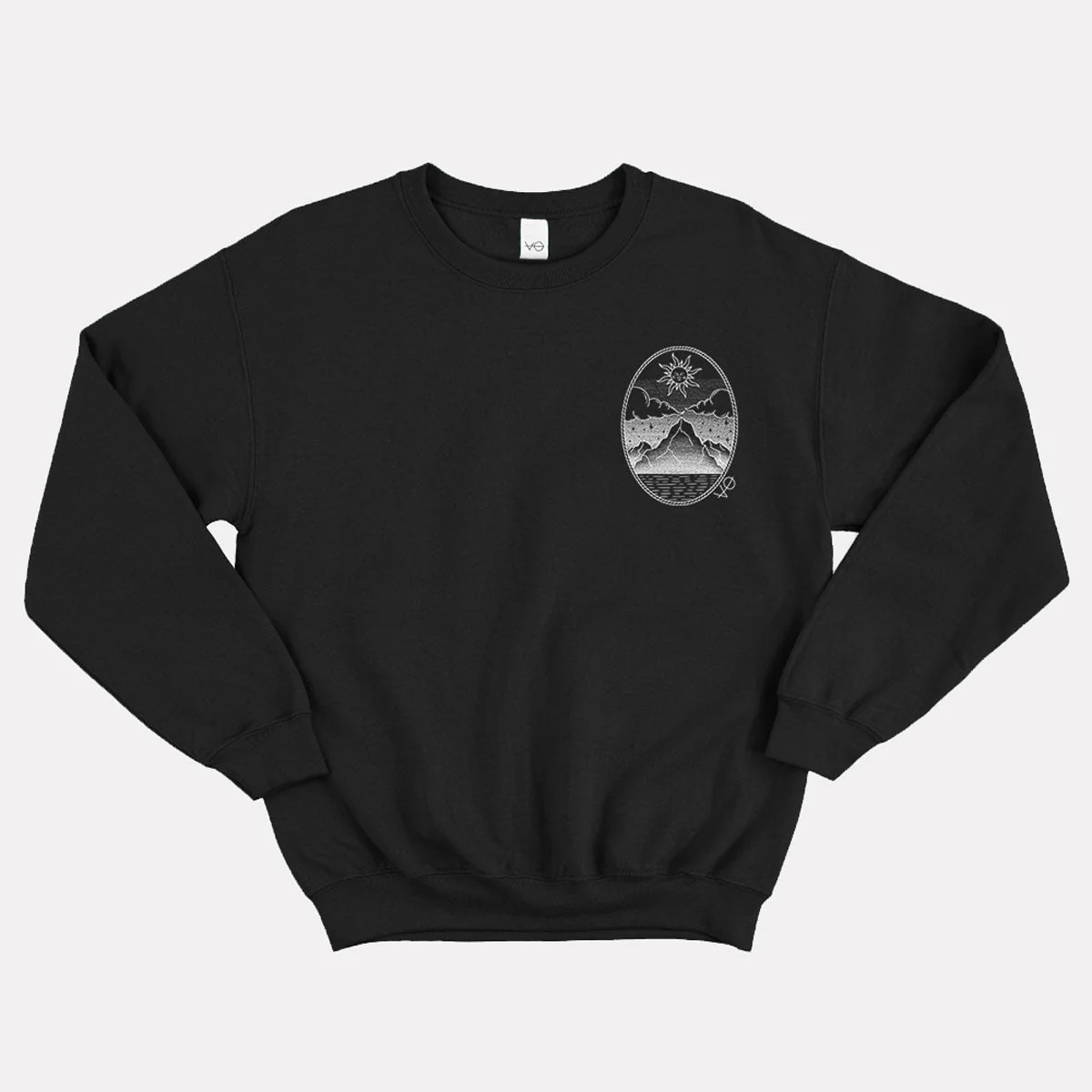 Monochrome Mountains Sweatshirt (Unisex) - Image 3