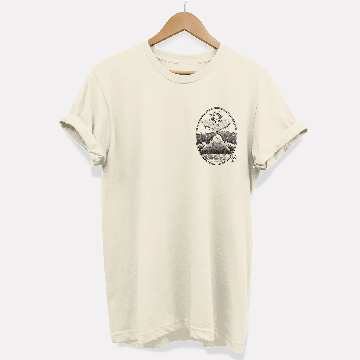 Monochrome Mountains T-Shirt (Unisex) - Image 3
