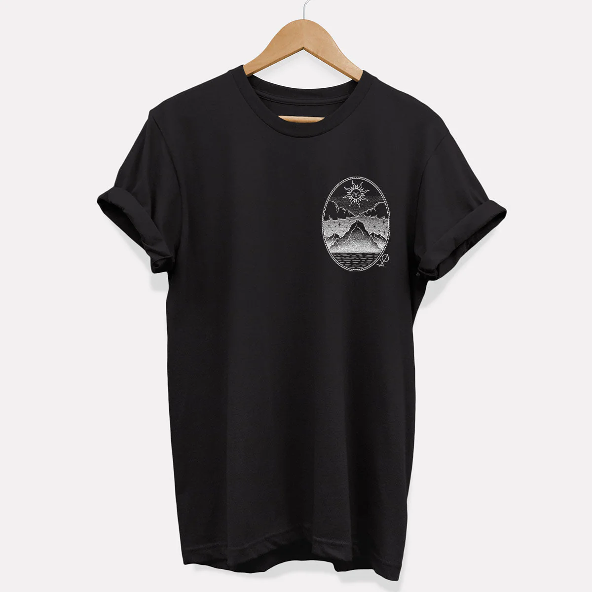 Monochrome Mountains T-Shirt (Unisex) - Image 4