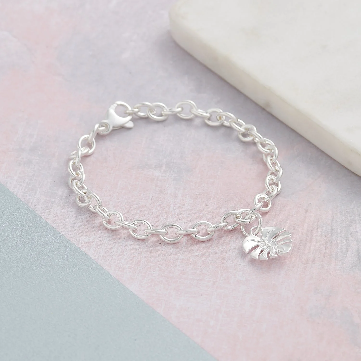 Monstera Palm Leaf Silver Charm - Image 7